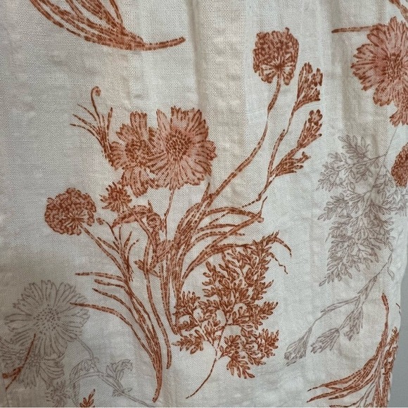 Promisa Wild Flowers Halter Mini Dress Cutout Tie Front Cotton Rayon Boho Y2K M‎ - Picture 12 of 15